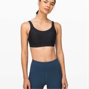 Lululemon Size 32D Run Times Sports Bra Black